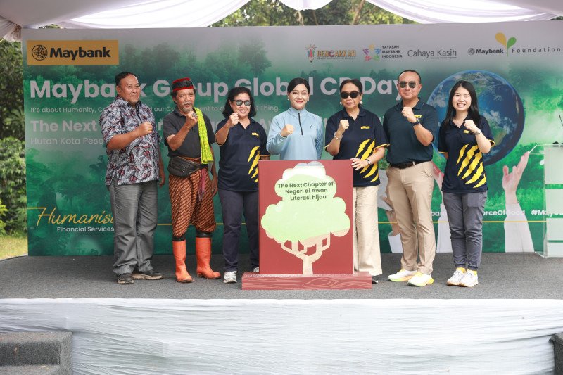 Dukung Generasi Berkelanjutan, Maybank Indonesia Usung Tema ‘Literasi Hijau’ di Global CR Day 2025