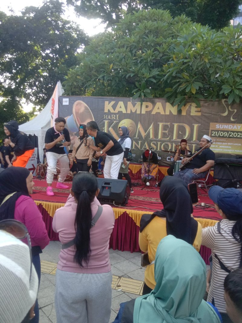 PaSKI Gaungkan Hari Komedi Nasional di Car Free Day
