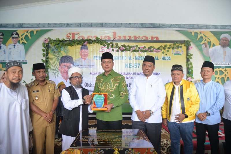Ketua YHA Ijeck Resmikan Pembangunan Masjid ke 57 di Kota Binjai