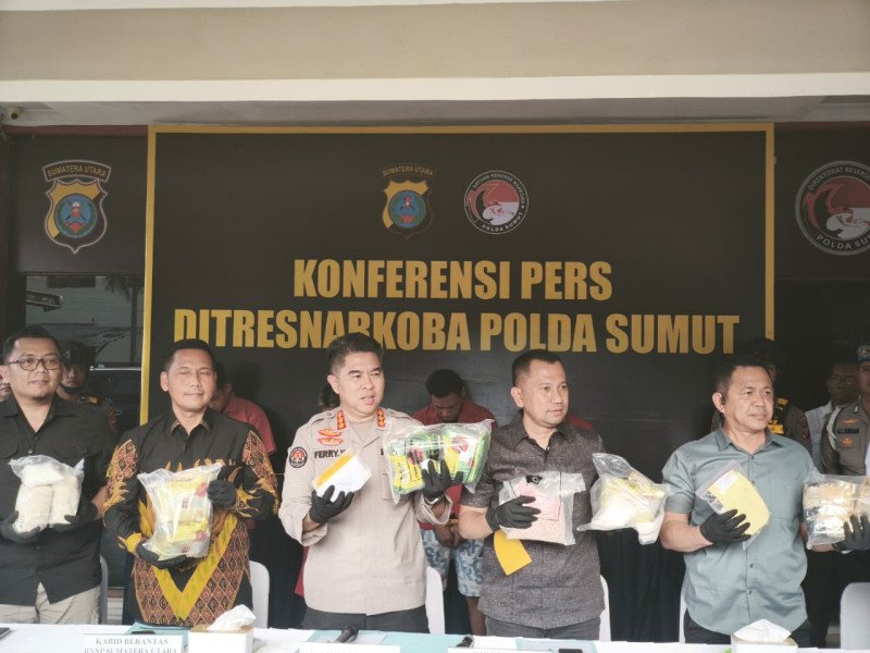 Polda Sumut dan Jajaran Ungkap 571 Kasus Narkoba, Selamatkan 225 Ribu Jiwa dari Bahaya Narkotika