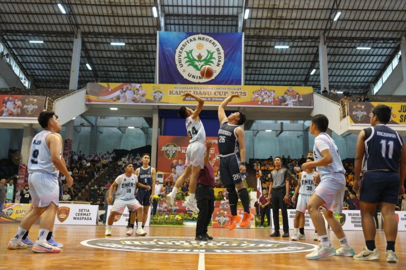 48 Kontingen Kejuaraan Bola Basket Pelajar Perebutkan “Kapoldasu Cup 2025” di Unimed