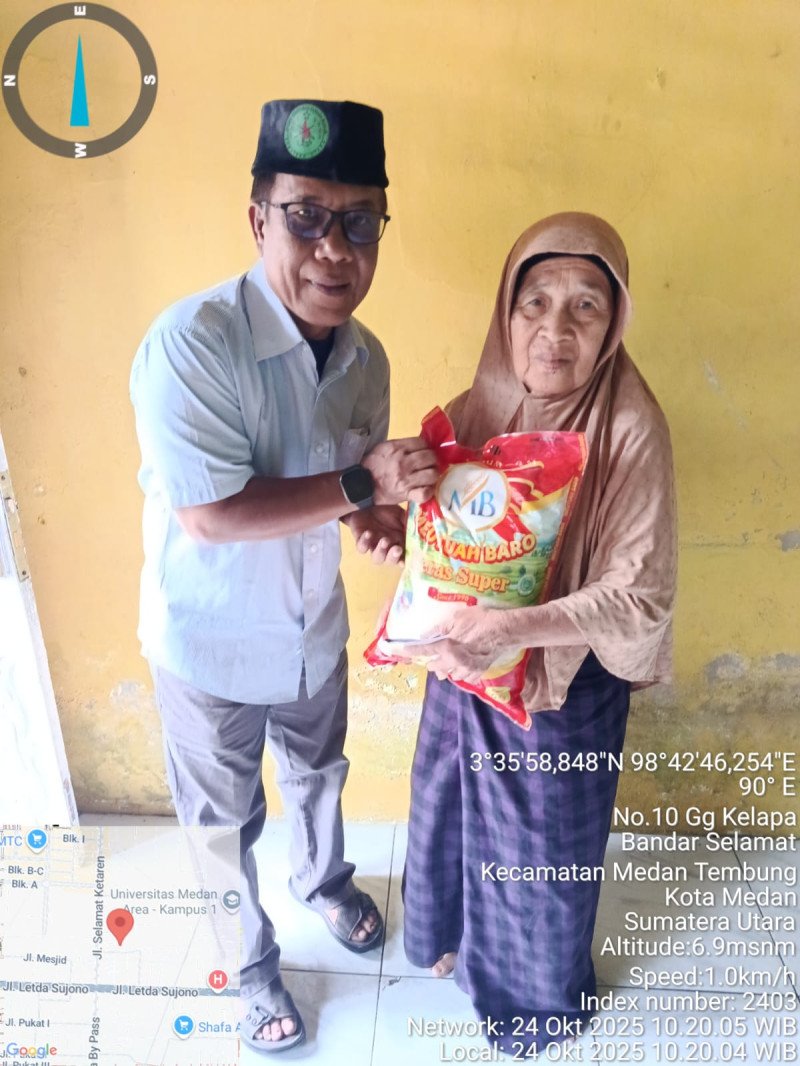 BAKOPAM Sumut Gelar Jumat Berkah: Bagi Taliasih untuk Janda an Anak Asuh