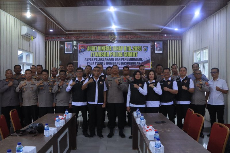 Polres Humbahas Ikuti Kegiatan Audit Kinerja Tahap II TA 2025