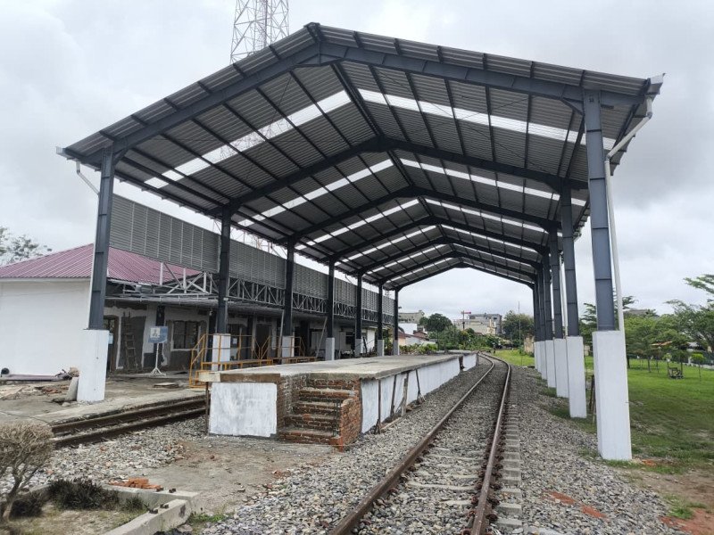 Wujudkan Layanan Prima, KAI Sumut Benahi dan Perluas Stasiun Perbaungan