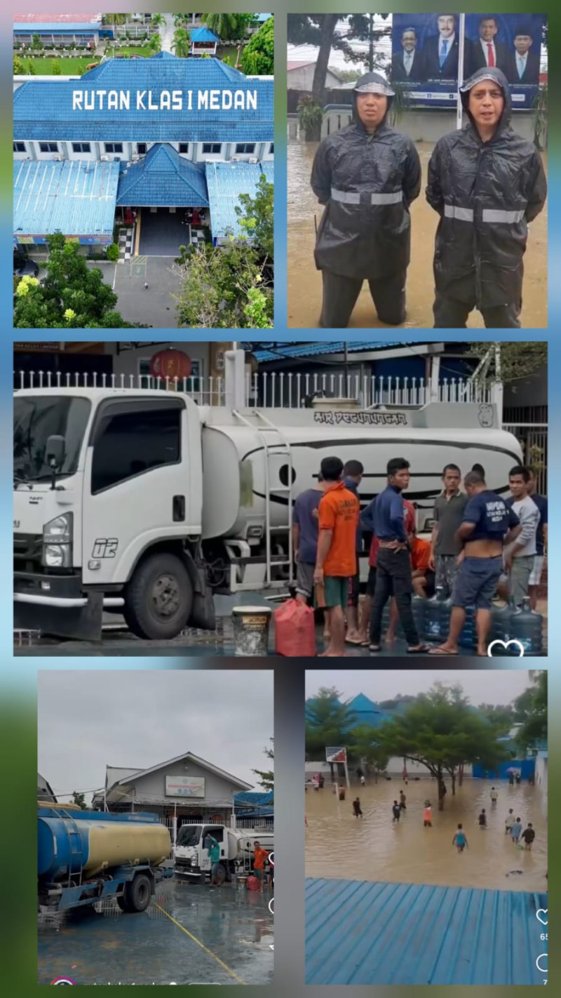 Ka Rutan Andi Surya: Evakuasi Cepat Amankan Warga Binaan dari Genangan Banjir Rutan Medan
