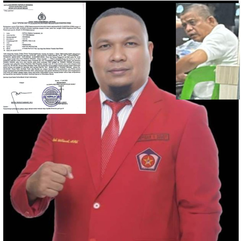 Dugaan Penipuan '& Penggelapan, WKI Apreasiasi Penangkapan Thomas Tarigan