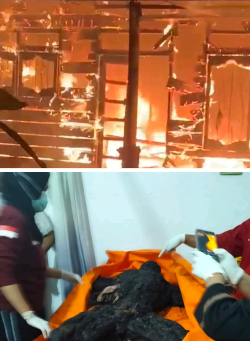 Rumah Kontrakan Terbakar 2 Pegawai Lapas Labuhanbatu Tewas Terpanggang