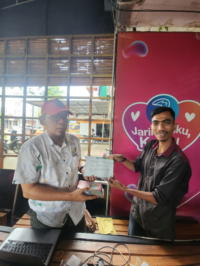 JMSI Aceh Salurkan Bantuan Rp27,2 Juta untuk Korban Banjir dan Longsor