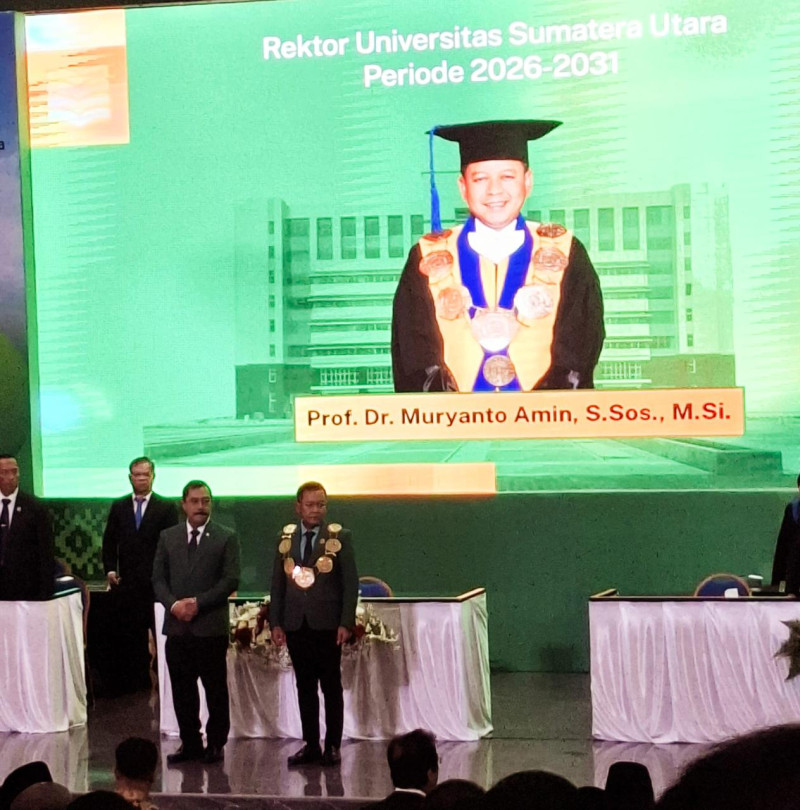 Ketua Wali Amanat Tegaskan Integritas, Prof Muryanto Amin Resmi Dilantik Jadi Rektor USU