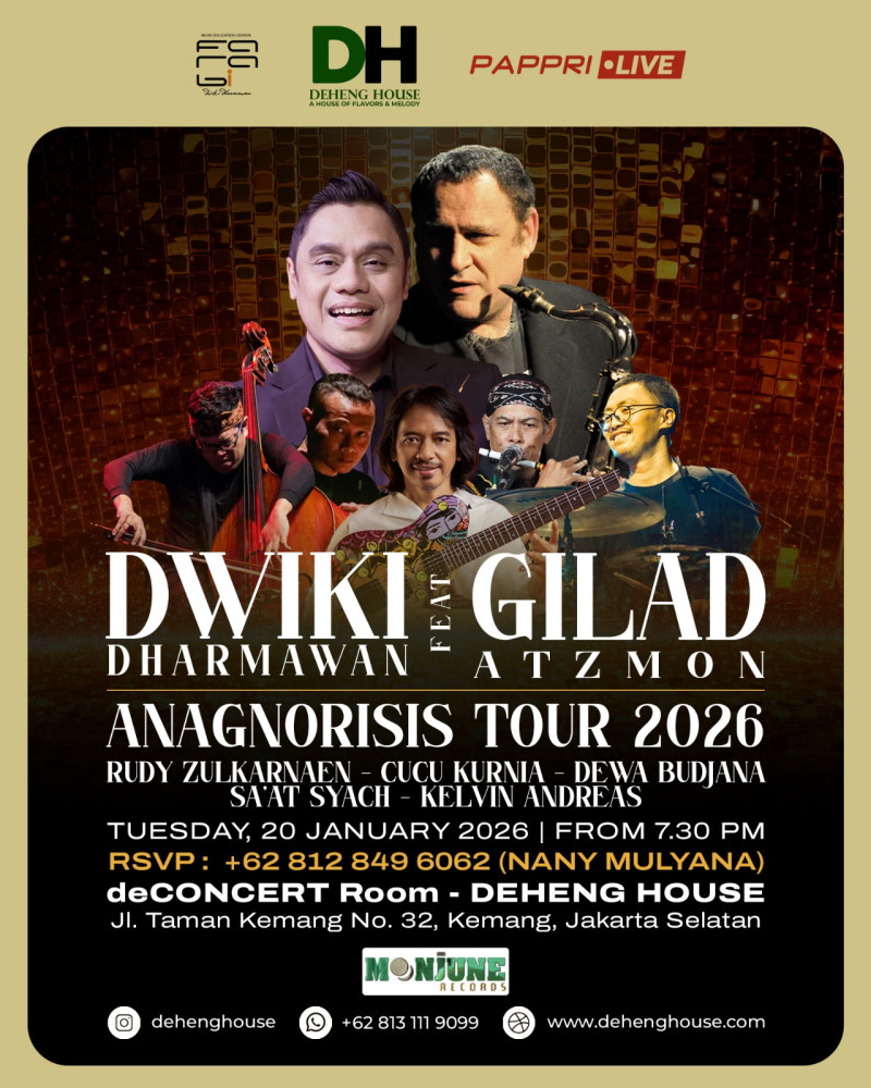 Dwiki Dharmawan Mempersembahkan Anagnorisis: Musik Transkultural sebagai Medium Dialog dan Diplomasi Budaya