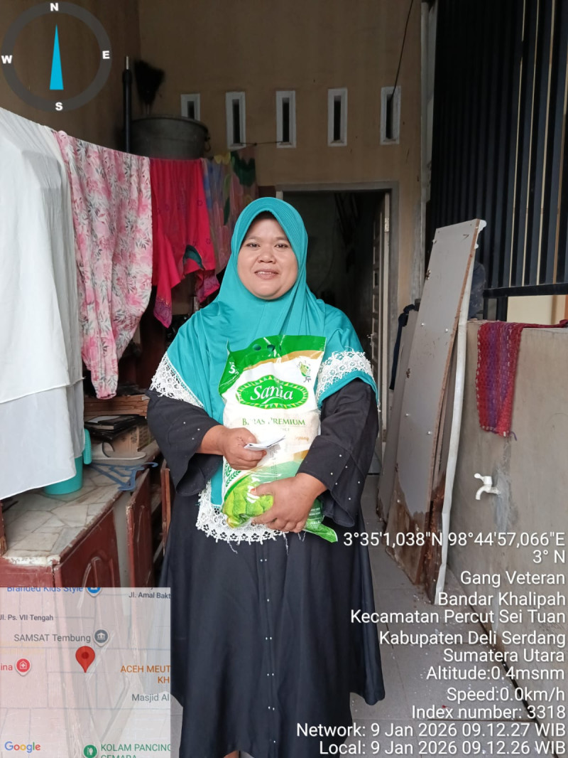 BAKOPAM Sumut Gelar Aksi &ldquo;Jum&rsquo;at Berkah&rdquo;, Salurkan Sembako dan Santunan bagi Korban Banjir