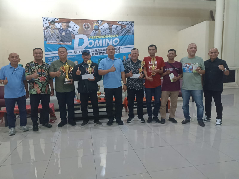 Domino PWI Sumut Piala Kapolrestabes Medan Berakhir Sukses