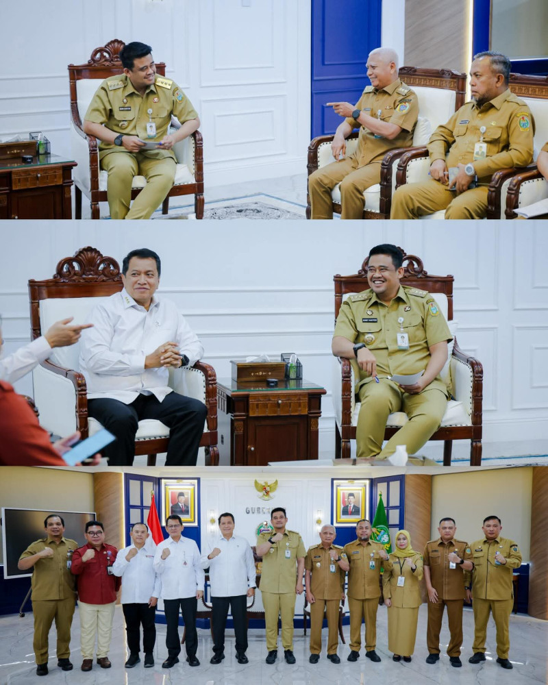 Gubsu Bobby Terima Kunjungan Wamen PANRB, Bahas Penguatan Layanan di Daerah Terdampak Bencana