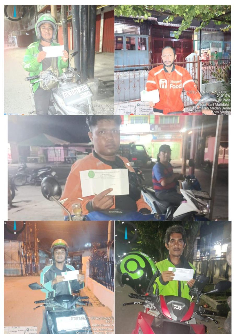 RAMADHAN KETUJUH 1447 H, BAKOPAM SUMUT SALURKAN SANTUNAN UNTUK OJEK ONLINE