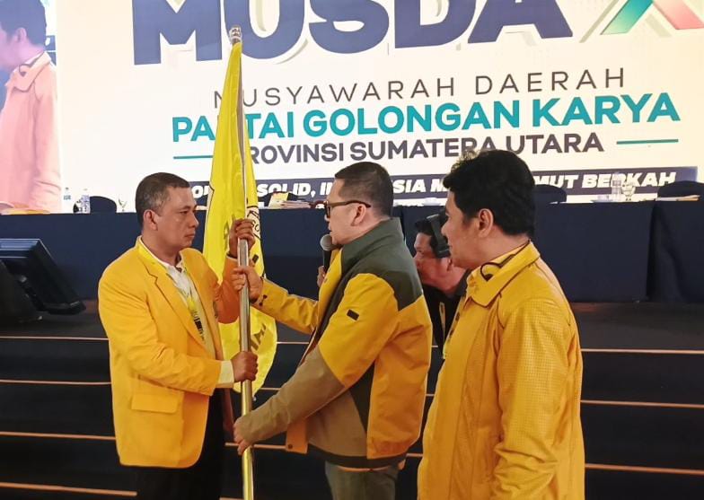 Andar Amin Harahap Resmi Pimpin Golkar Sumut 2025&ndash;2030, Terpilih Aklamasi di Musda XI