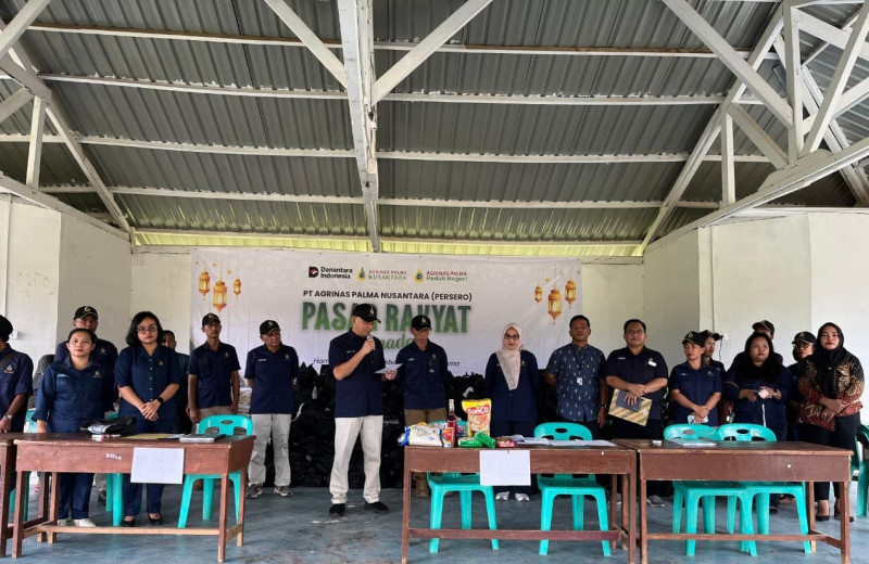 BRI BO Sibuhuan Mendukung Pasar Rakyat PT Agrinas Palma Nusantara