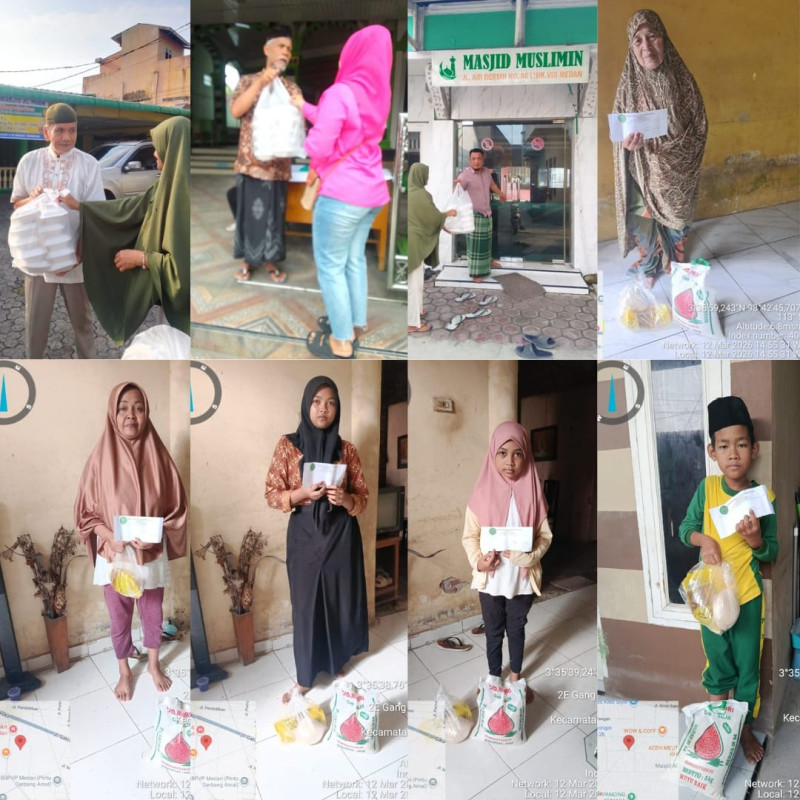 BAKOPAM Sumut Salurkan Santunan Janda dan Anak Yatim di Ramadhan ke-22