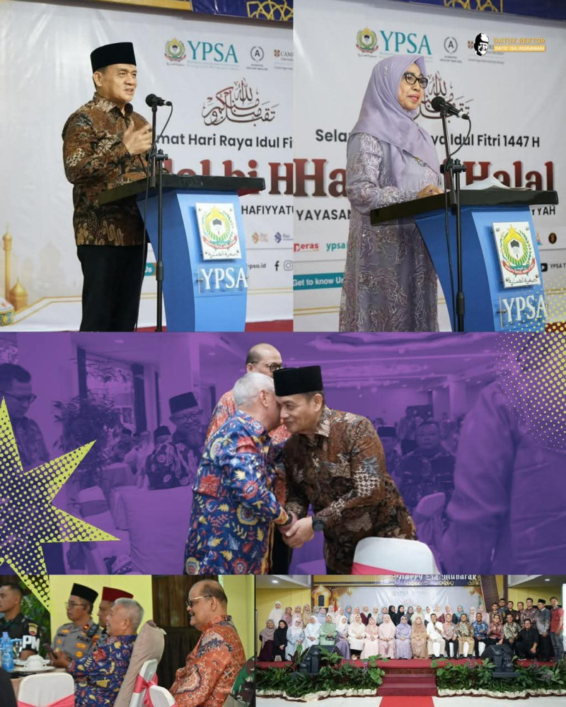 Rektor UNPAB Ajak Perkuat Kebersamaan di Halal Bihalal YPSA 1447 H