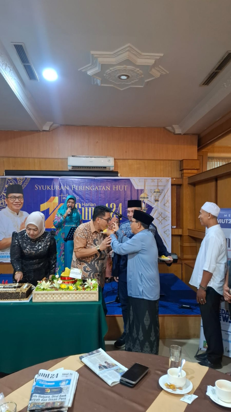 Syukuran HUT ke-14 Sumut24, KH Hambali: Media Harus Jadi Penyebar Kebaikan dan Dakwah
