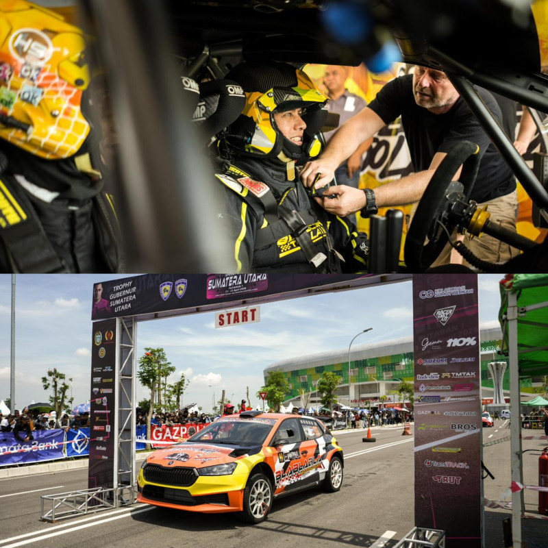 Pereli Senior Sumut Ijeck Akui Trak Gravel Lebih Menantang Ketimbang Aspal di Sprint Rally Putaran II