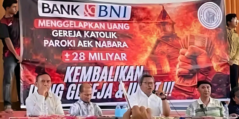 Dana Umat di BNI Belum Pulih, Paroki Aek Nabara Tunggu Kepastian Hukum