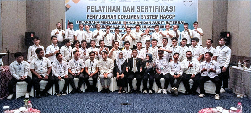 Perkuat Keamanan Pangan Nasional, Pasatama Institute Gelar Sertifikasi HACCP untuk Tim MBG