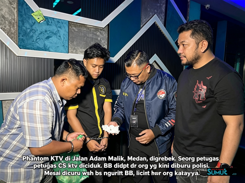 Phantom KTV Digrebek, Petugas CS Diciduk; Polisi Buru Pemasok Barang Bukti