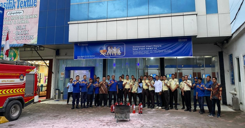 Simulasi Kebakaran, BRI BO Sibuhuan Perkuat Kesiapsiagaan Pegawai Menghadapi Situasi Darurat