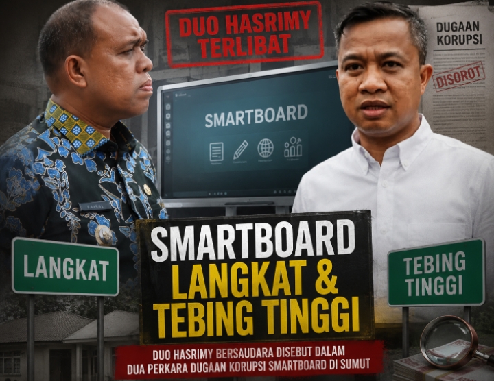 Duo Hasrimy Bersaudara Disebut dalam Dua Perkara Dugaan Korupsi Smartboard di Sumut