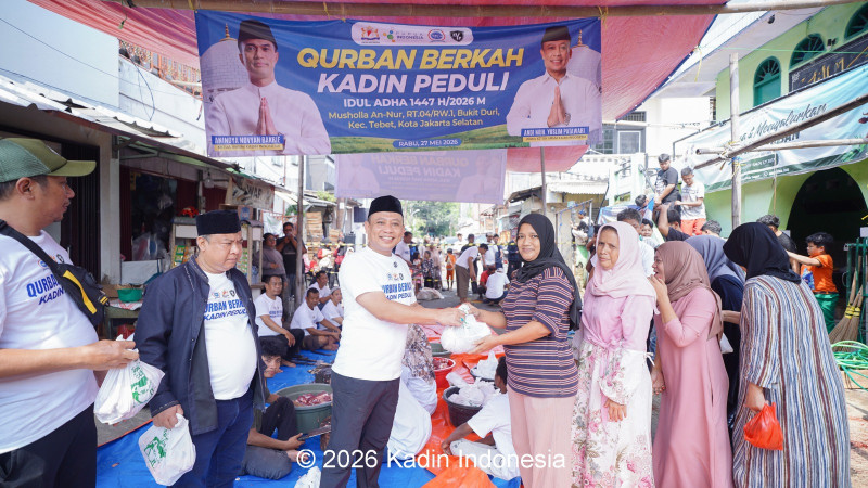 Kadin Indonesia Gelar &ldquo;Qurban Berkah Kadin Peduli&rdquo; di Tebet, Tebar Semangat Gotong Royong