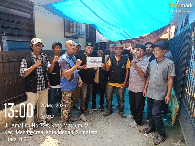 Bakopam Sumut Terima Bantuan Hewan Kurban dari Kapolda Sumut Irjen Pol Whisnu Hermawan Februanto