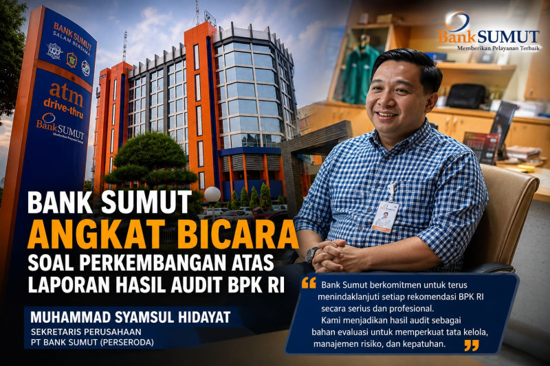 Bank Sumut Respons LHP BPK RI, Pastikan Operasional Tetap Stabil