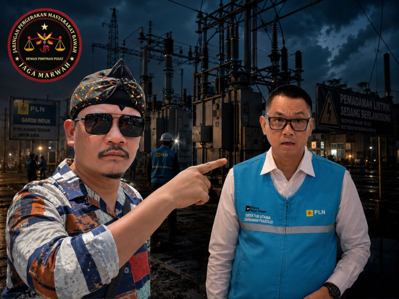 Dampak Blackout, JAGA MARWAH: Selain Dirut PLN Wajib Mundur, Masyarakat Terdampak Gugat Perdata PLN
