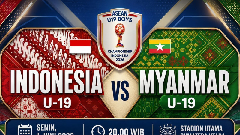 Timnas Indonesia U-19 Vs Myanmar Malam Ini, Garuda Muda Bidik Awal Sempurna di Piala AFF U-19 2026