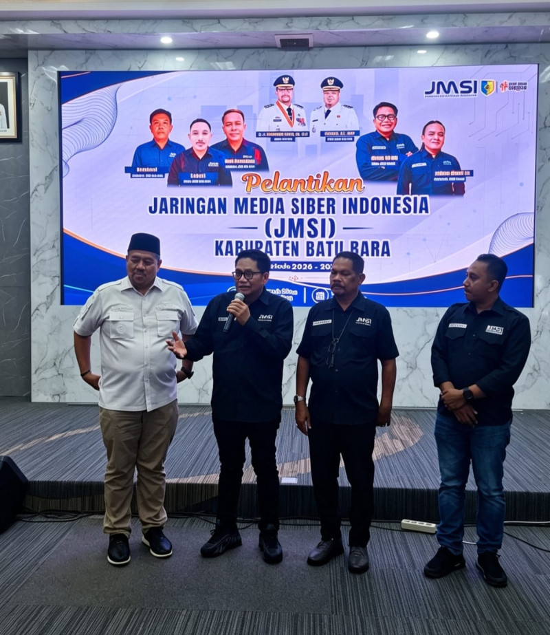 JMSI Batubara Resmi Dilantik, Bupati Baharuddin Terima Penghargaan Sahabat Pers