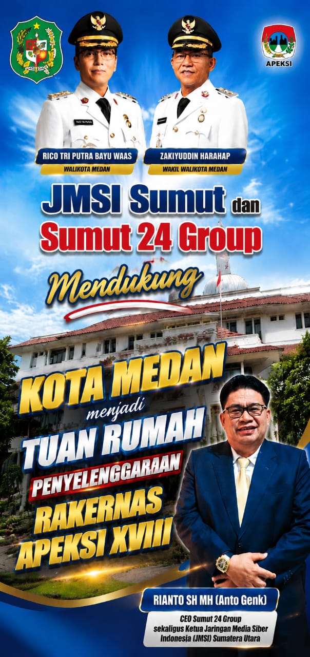 JMSI Sumut dan Sumut 24 Group Mendukung Kota Medan menjadi Tuan Rumah Penyelenggaraan Rakernas APEKSI XVIII