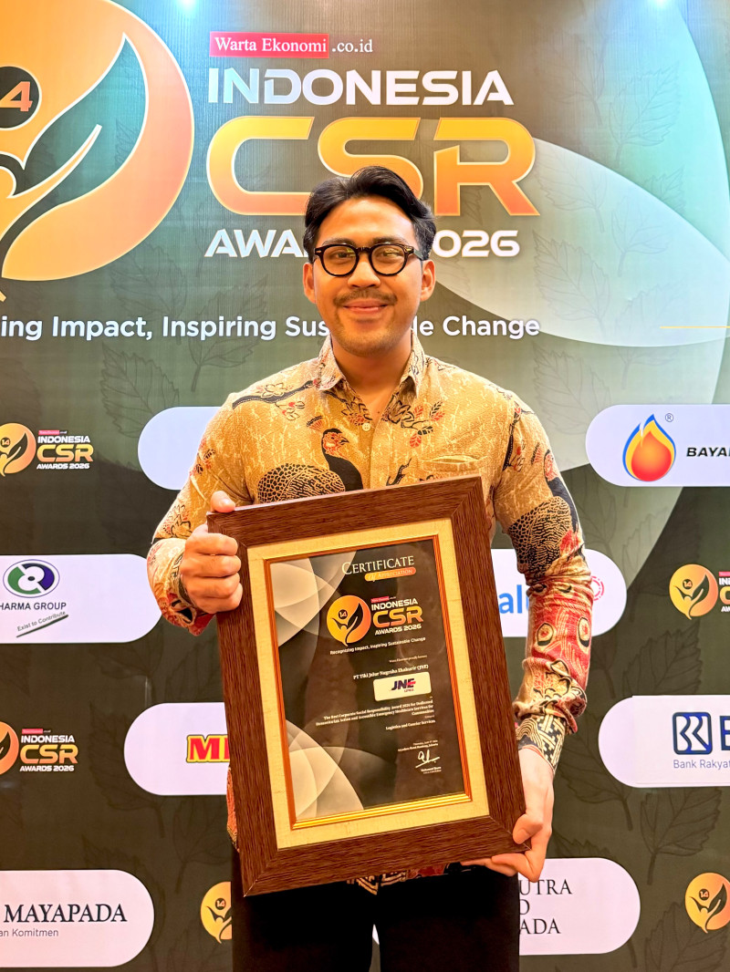 Wujudkan Semangat &lsquo;Connecting Happiness&rsquo;, JNE Raih Penghargaan di Indonesia CSR Awards 2026