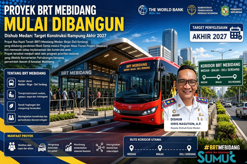 Proyek BRT Mebidang Mulai Dikerjakan, Target Rampung Akhir 2027