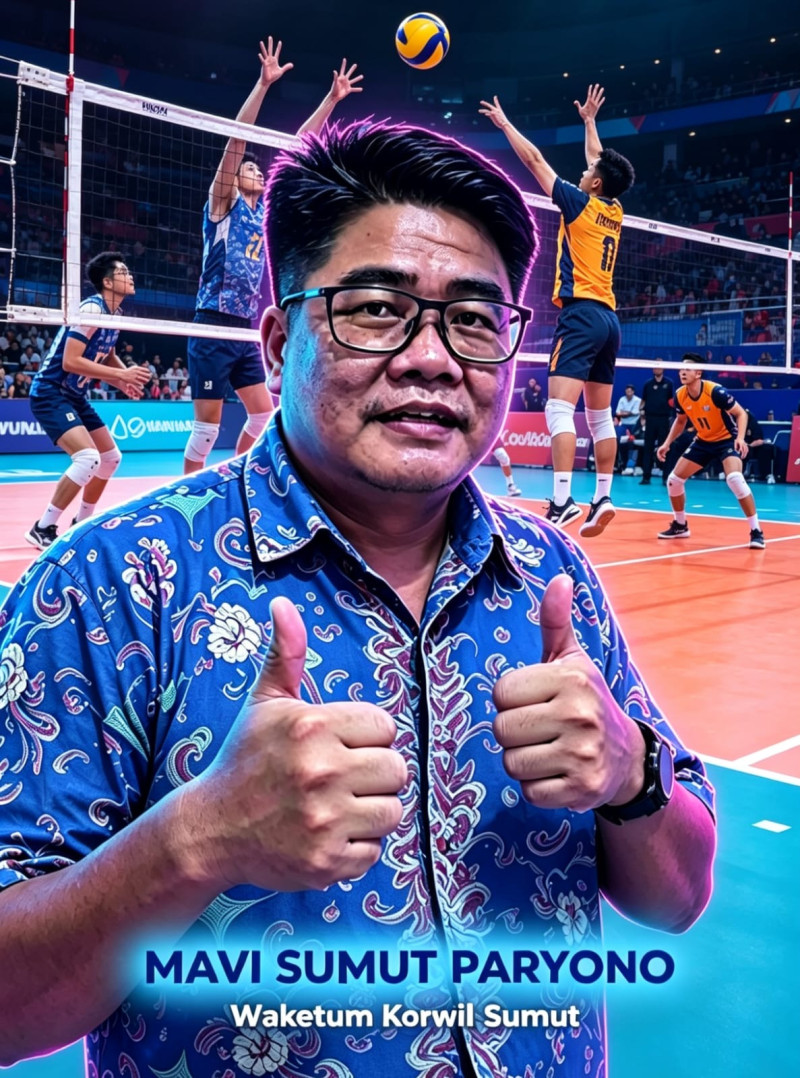 Mantan Atlet Nasional Paryono Terus Mengabdi, Siap Sukseskan Kejuaraan Voli U-15 Se-Sumatera