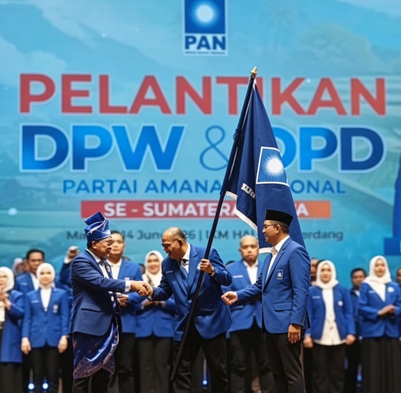 Zulkifli Hasan Sebut Pelantikan DPW PAN Sumut Terbaik dan Terbesar di Indonesia, Syah Afandin Dinilai Sosok &ldquo;Berlian Leader&rdquo;