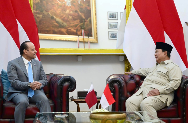 Prabowo Terima Utusan Khusus Emir Qatar, Bahas Penguatan Kerja Sama Strategis
