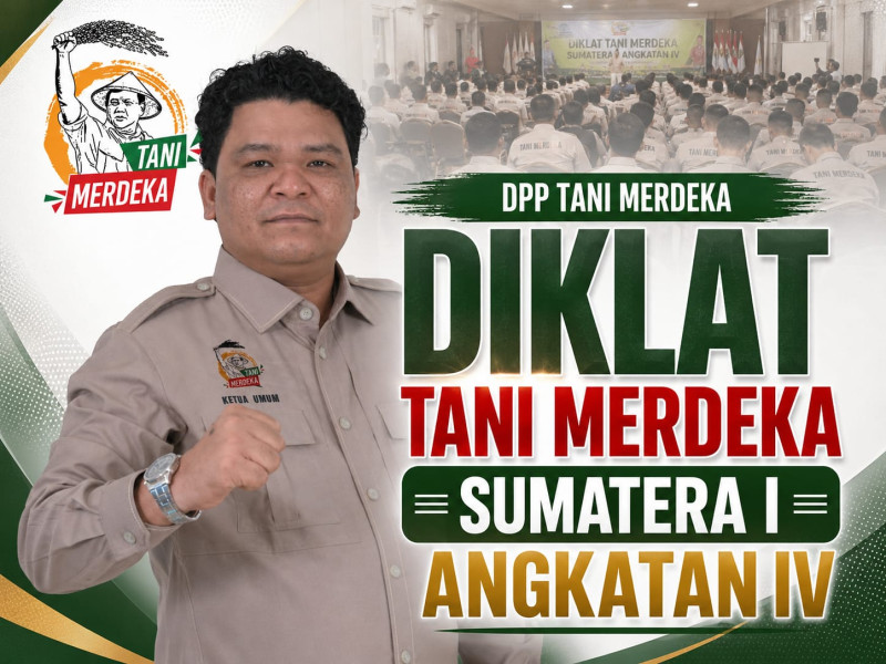 Don Muzakir: Diklat Tani Merdeka Sumatera I Siapkan Kader Penggerak Swasembada Pangan dan Dukung Program MBG
