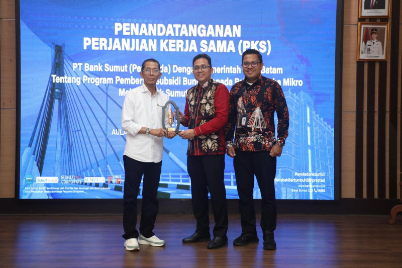 Perluas Akses Pembiayaan UMKM, Bank Sumut Resmi Jadi Mitra Penyalur Program Subsidi Bunga/Margin 0 Persen Pemko Batam