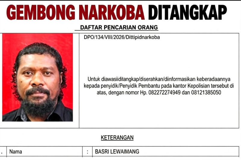 Gembong Narkoba Batam Basri Lewaimang Dibekuk Interpol di Kuala Lumpur
