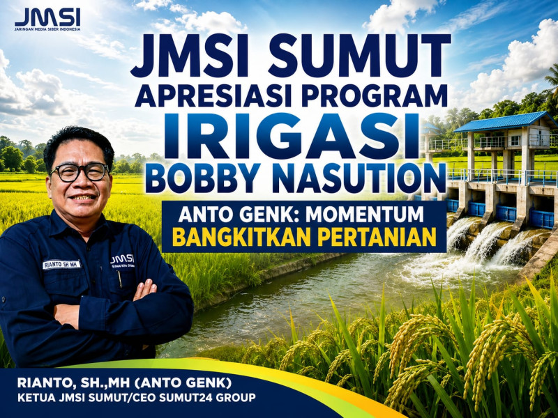 JMSI Sumut Dukung Penuh Program Irigasi Bobby Nasution, Pastikan Air Mengalir ke Lahan Petani