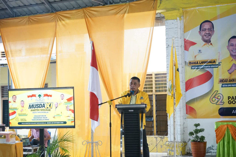 Buka Musda Golkar Tanjungbalai, Andar Amin: Pengurus Harus Mengurusi Partai, Bukan Diurus