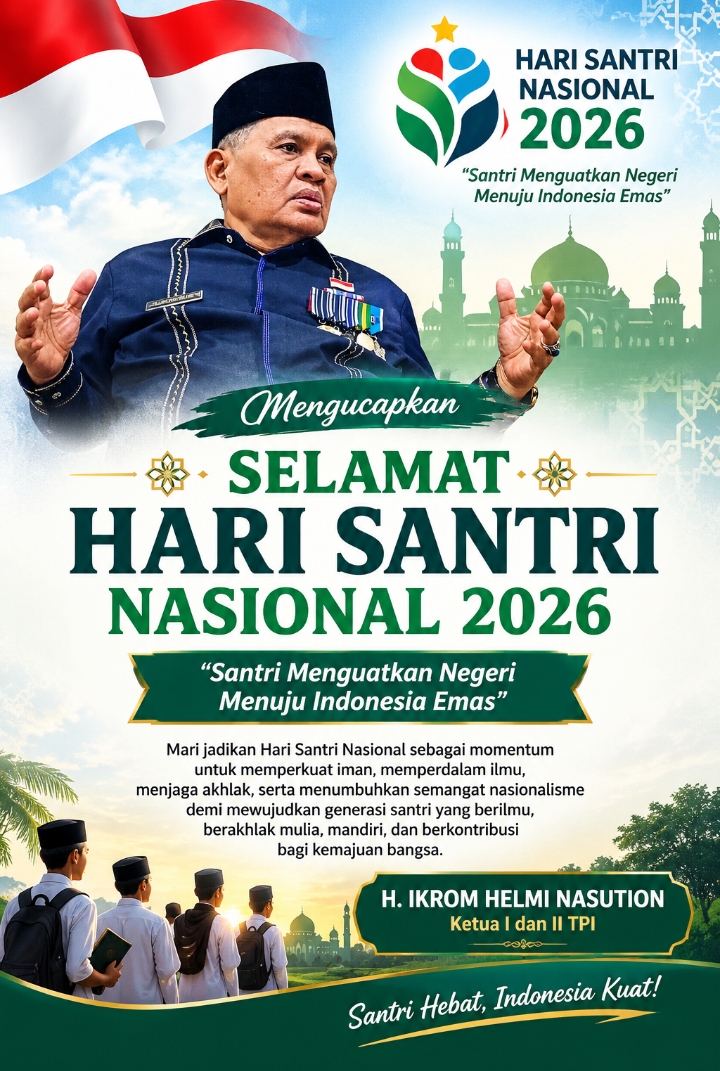 H. Ikrom Helmi Nasution Ucapkan Selamat Hari Santri Nasional 2026, Ajak Santri Perkuat Akhlak dan Nasionalisme