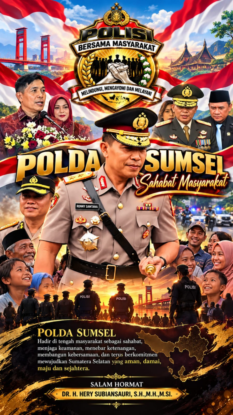 Dr. H. Hery Subiansauri: Polda Sumsel Hadir Memberi Rasa Aman dan Keadilan